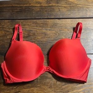 Red Victoria's Secret bra